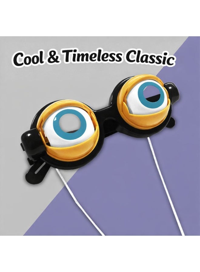 Whimsy Crazy Eyes Kids Toy Glasses – Funny Novelty Winking Eyeball Goggles, Creative Gag & Party Prop for Boys & Girls, Funny Interactive Pull-String Eyewear - Image 2